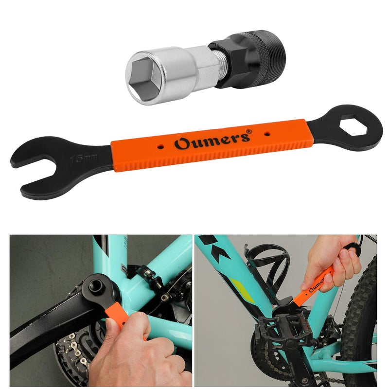 Oumers Bicycle Crank Extractor Puller, Bike Crank Removal Tool Fit for Square Threaded Taper Crankset - Image 4